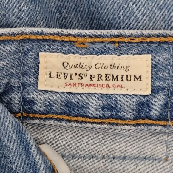 Levis Premium Distressed High-Waisted Jeans Womens W25 L26 (Measures W27 L25) - Picture 5 of 8